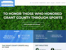 Tablet Screenshot of grantcountysportshalloffame.org